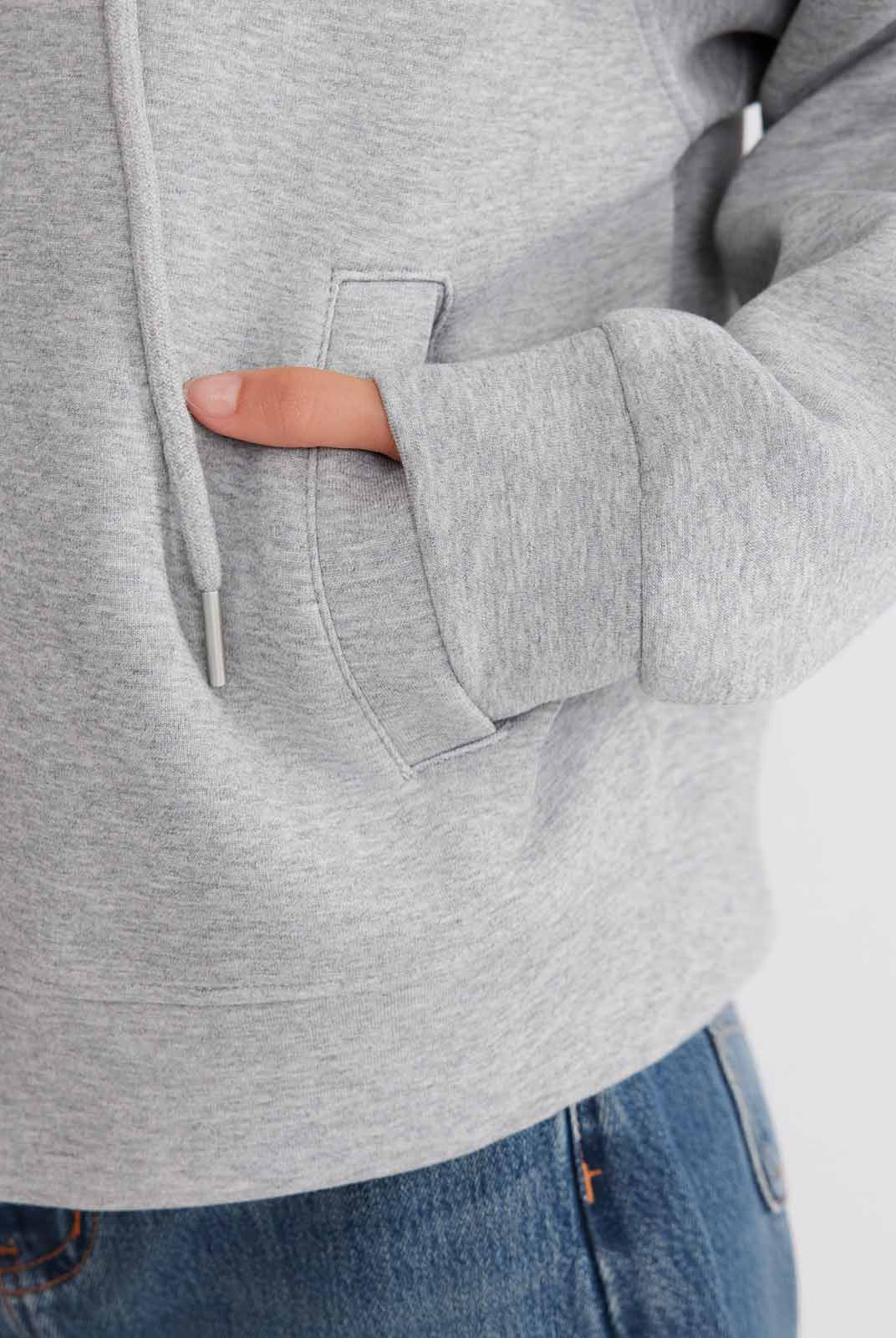 ASOBIO Hooded Drawstring Sweat Jacket