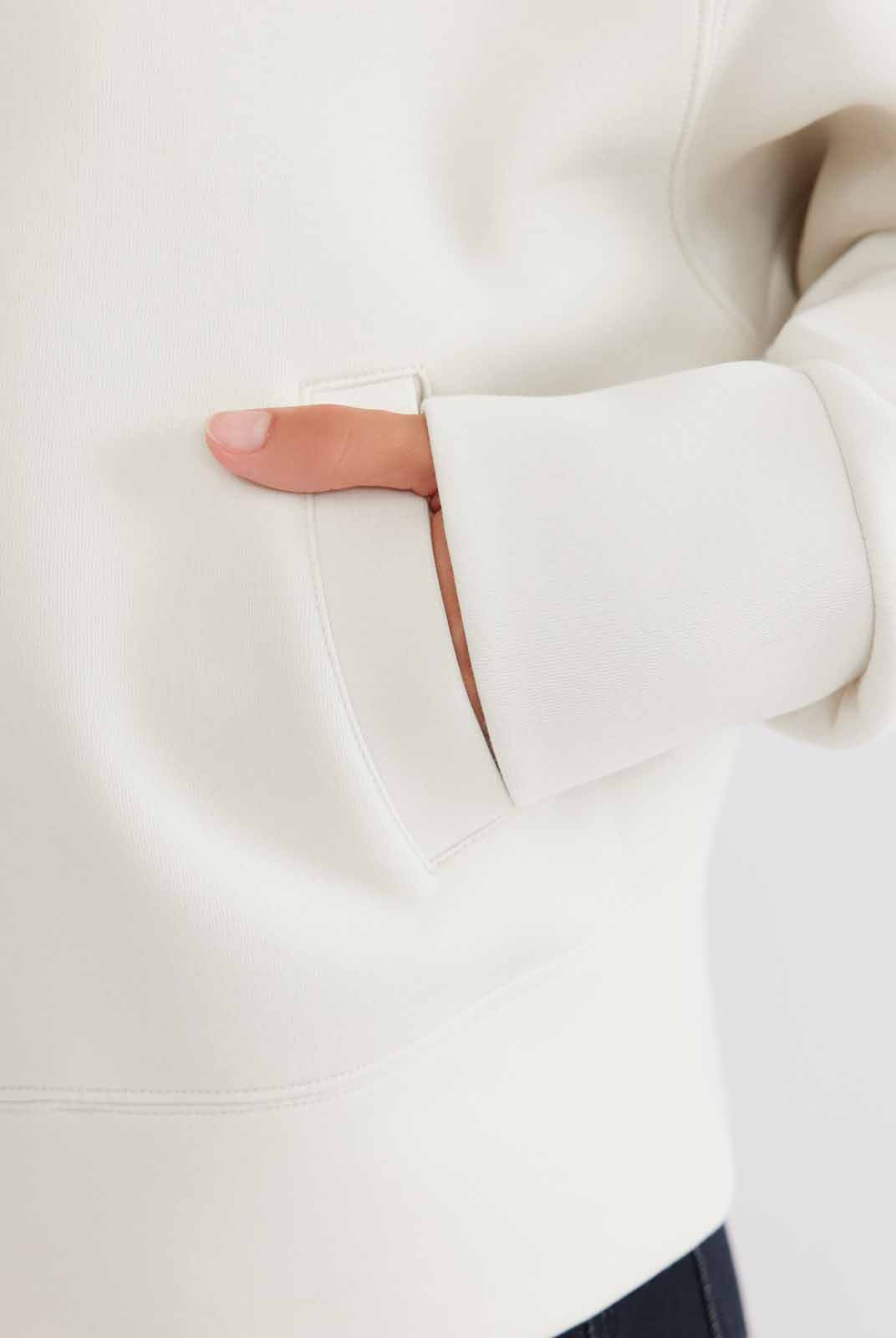 ASOBIO Stand-Collar Two-Way Zip Sweat Jacket