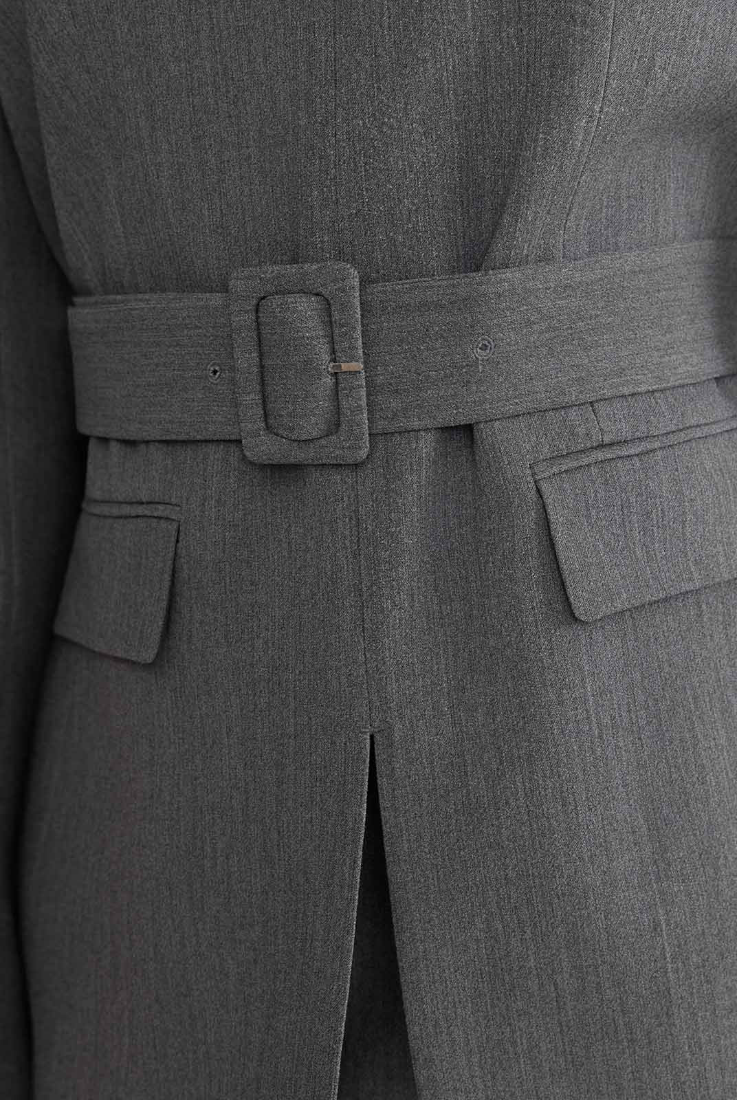 ASOBIO Belted Pullover Blazer