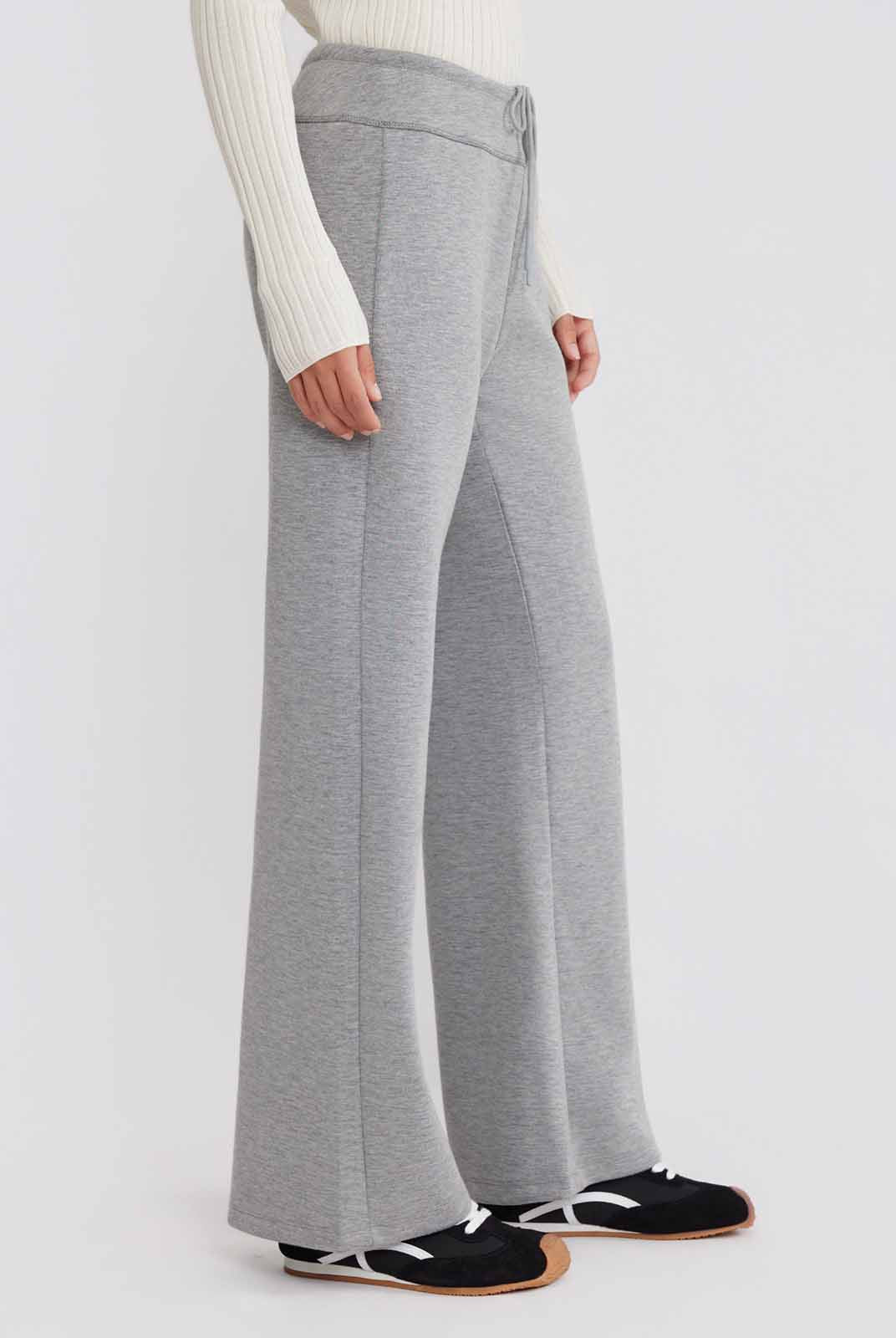 ASOBIO Wide-Leg Pull-On Sweatpants
