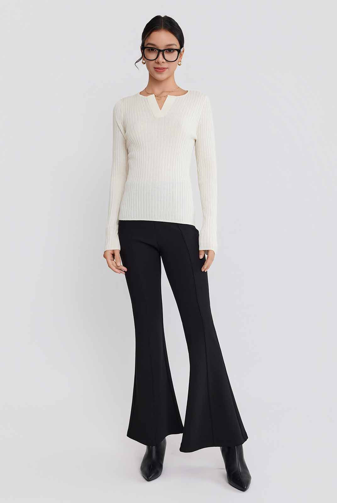 ASOBIO High-Rise Flared Pants