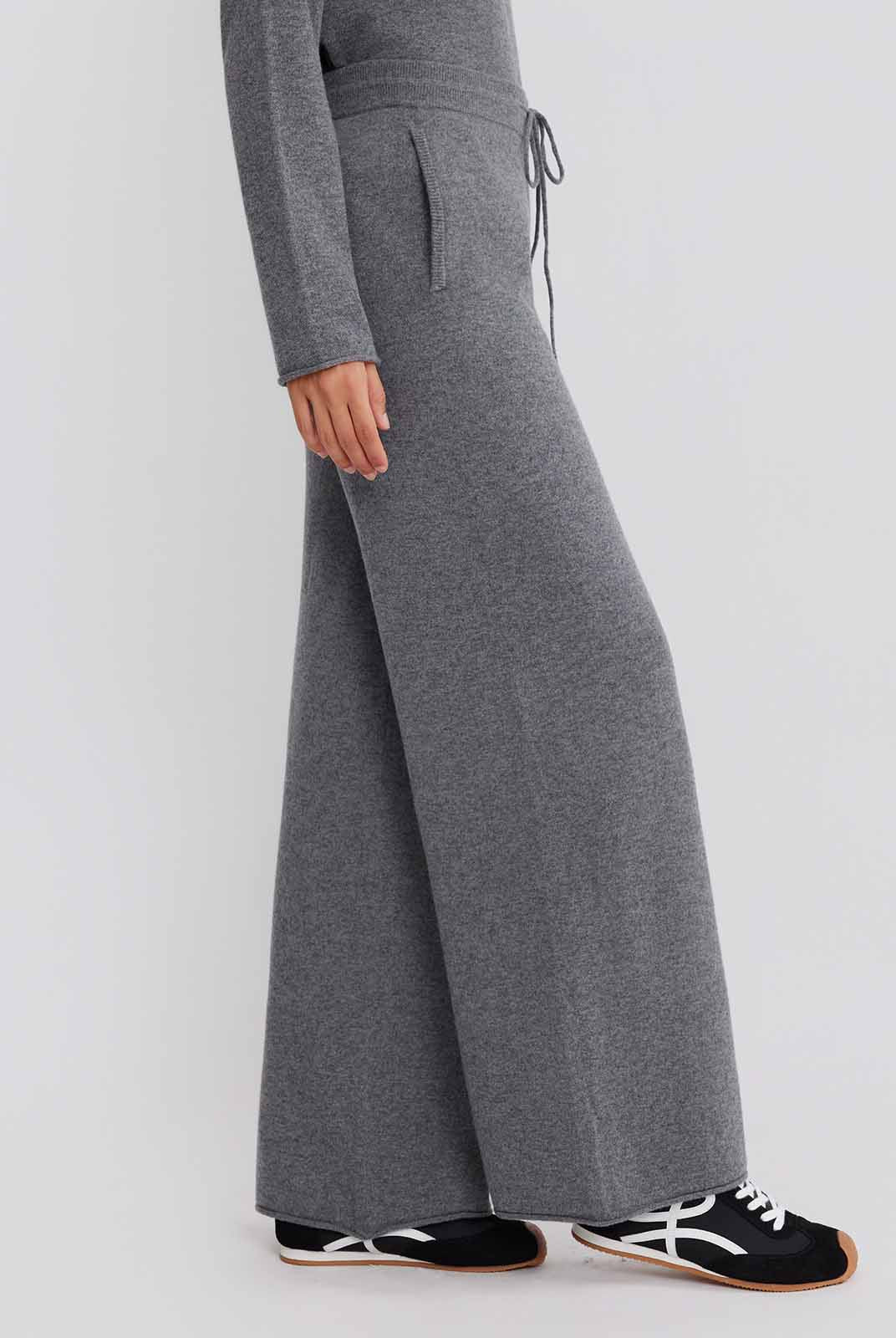 ASOBIO Wool-Cashmere Knit Pants