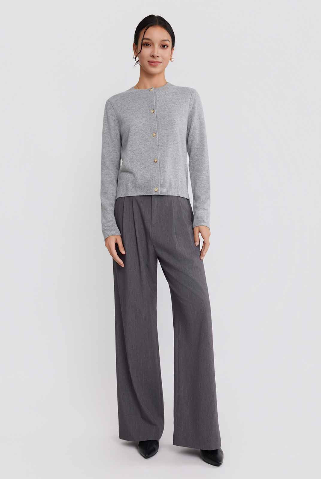 ASOBIO Wool-Cashmere Cardigan