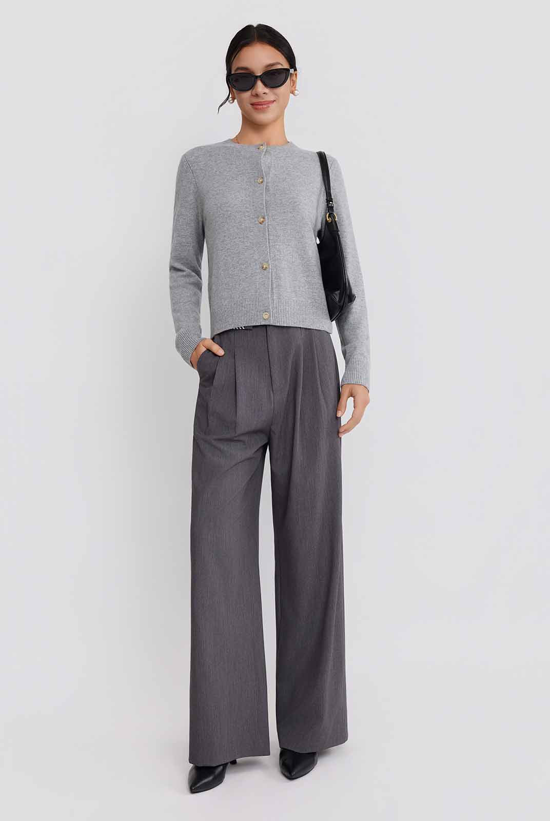 ASOBIO Wool-Cashmere Cardigan