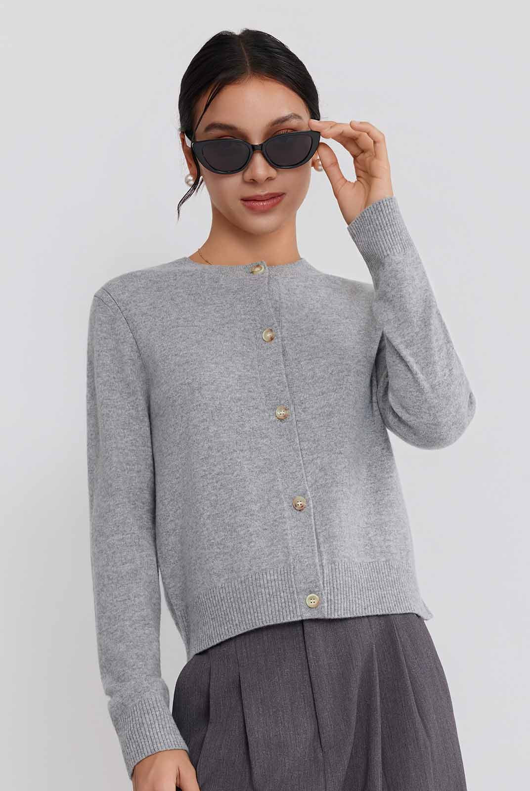 ASOBIO Wool-Cashmere Cardigan