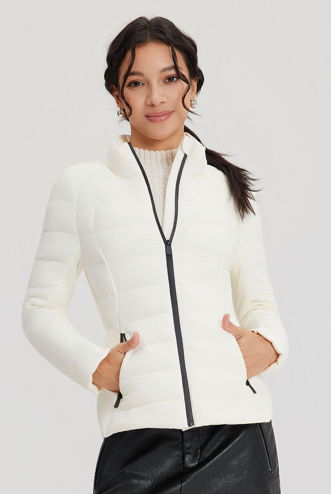 ASOBIO Stretch Goose Down Jacket