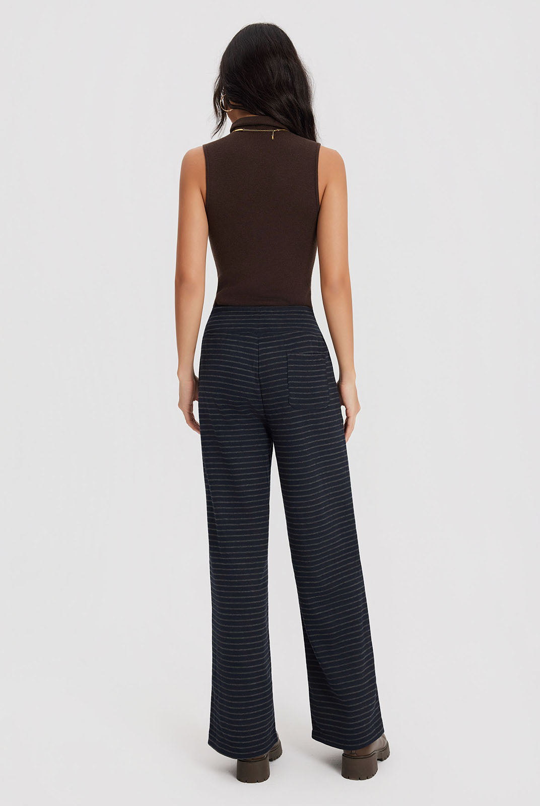 ASOBIO Striped Straight-Leg Sweatpants