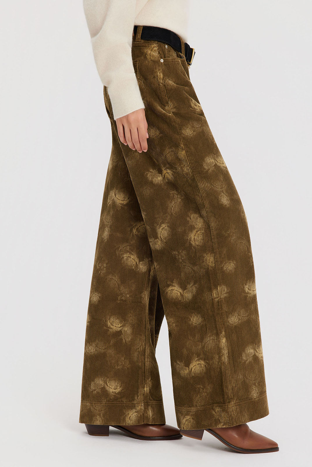 ASOBIO Printed Corduroy Pants