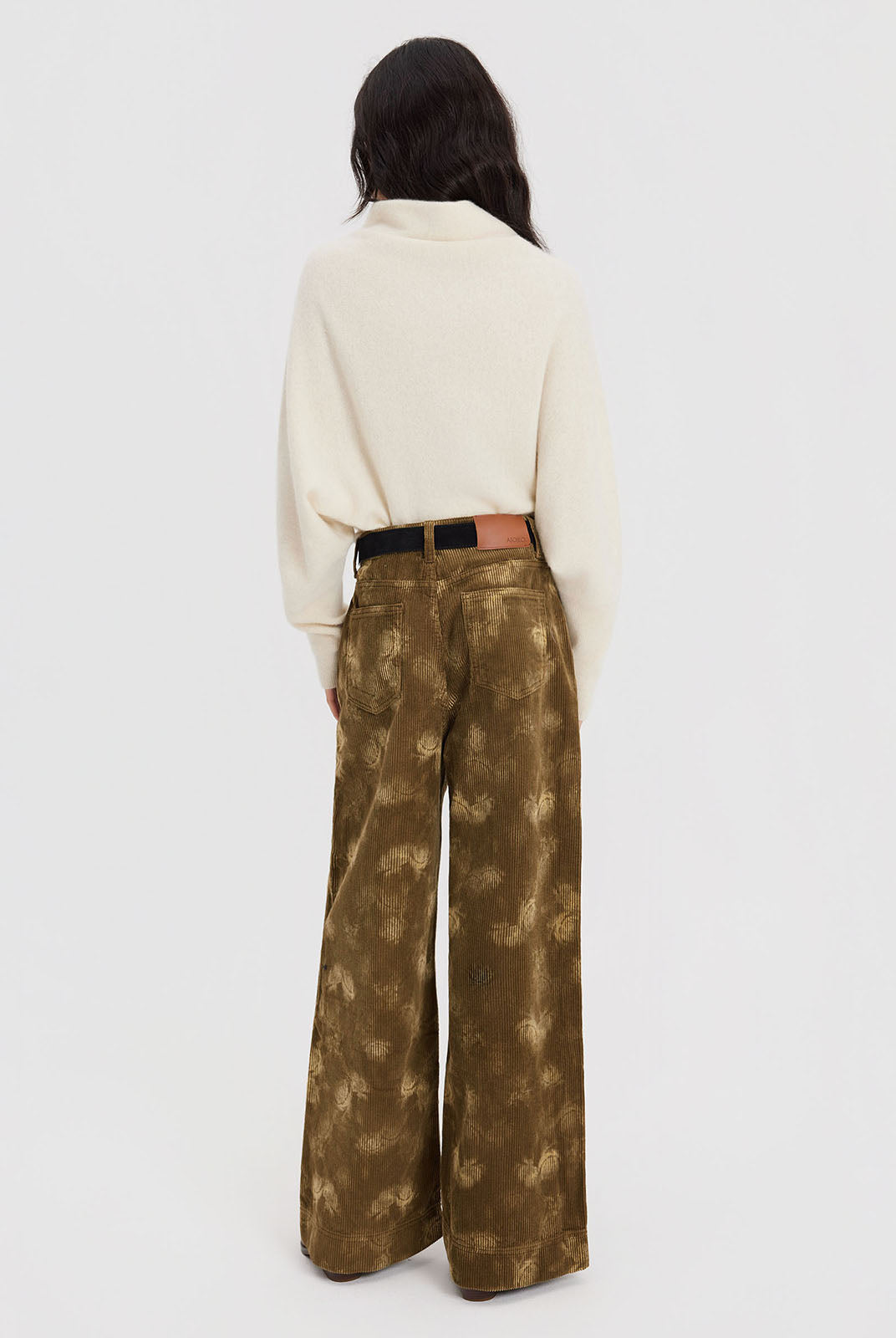 ASOBIO Printed Corduroy Pants