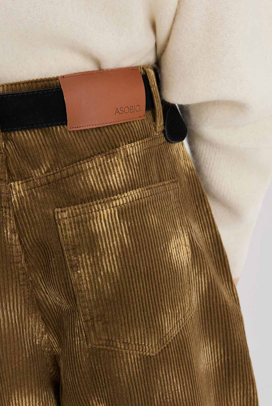 ASOBIO Printed Corduroy Pants