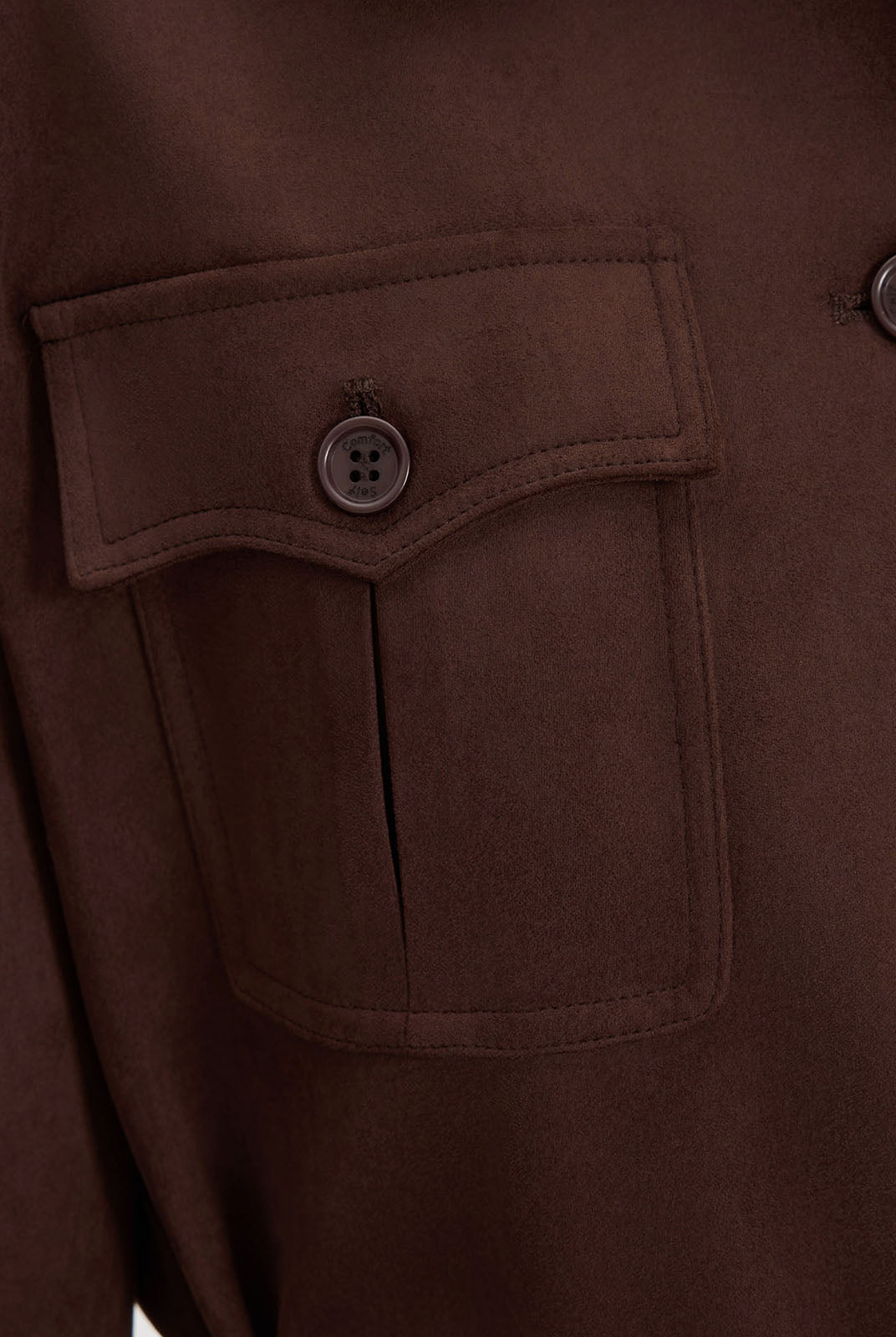 ASOBIO Suede Belted Trucker Jacket