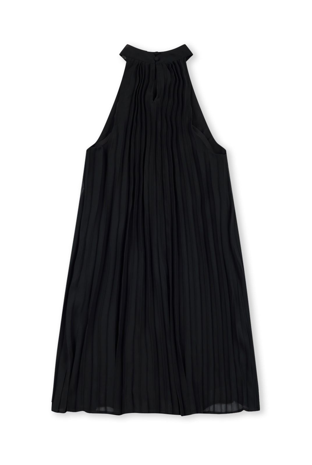 Lightweight Chiffon A-Line Halter Mini Dress