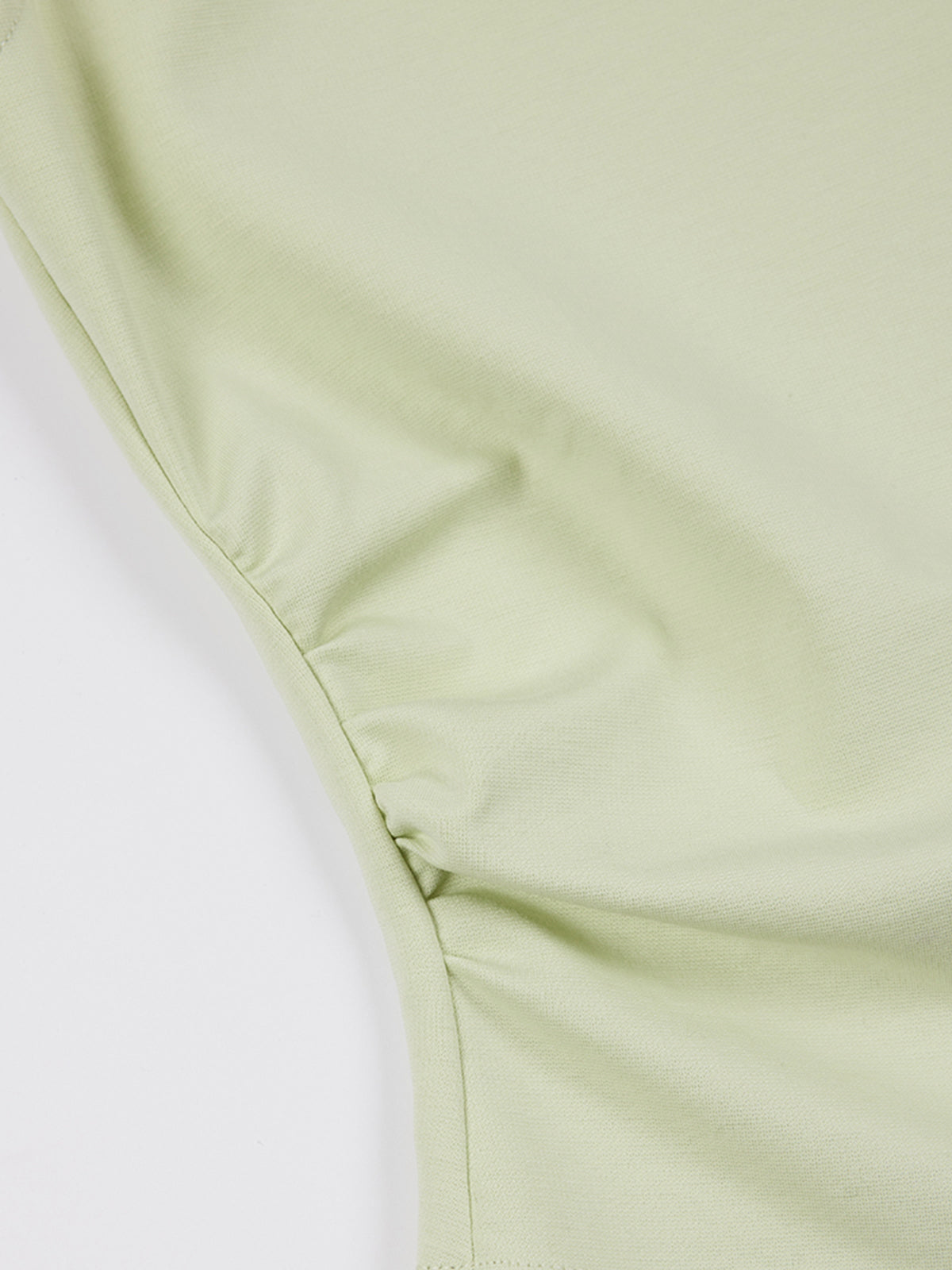 Ruched Side Asymmetrical Hem Sleeveless Top