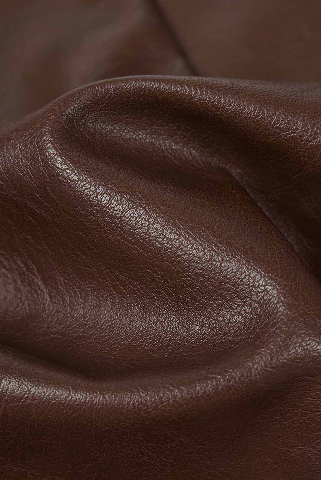 ASOBIO Mid-Low Vintage PU Textured Mini Skirt