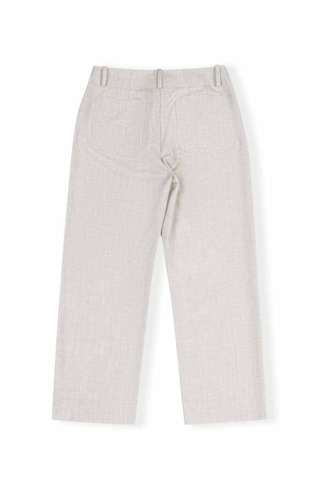 ASOBIO Cropped Mid-Rise Straight Leg Trousers