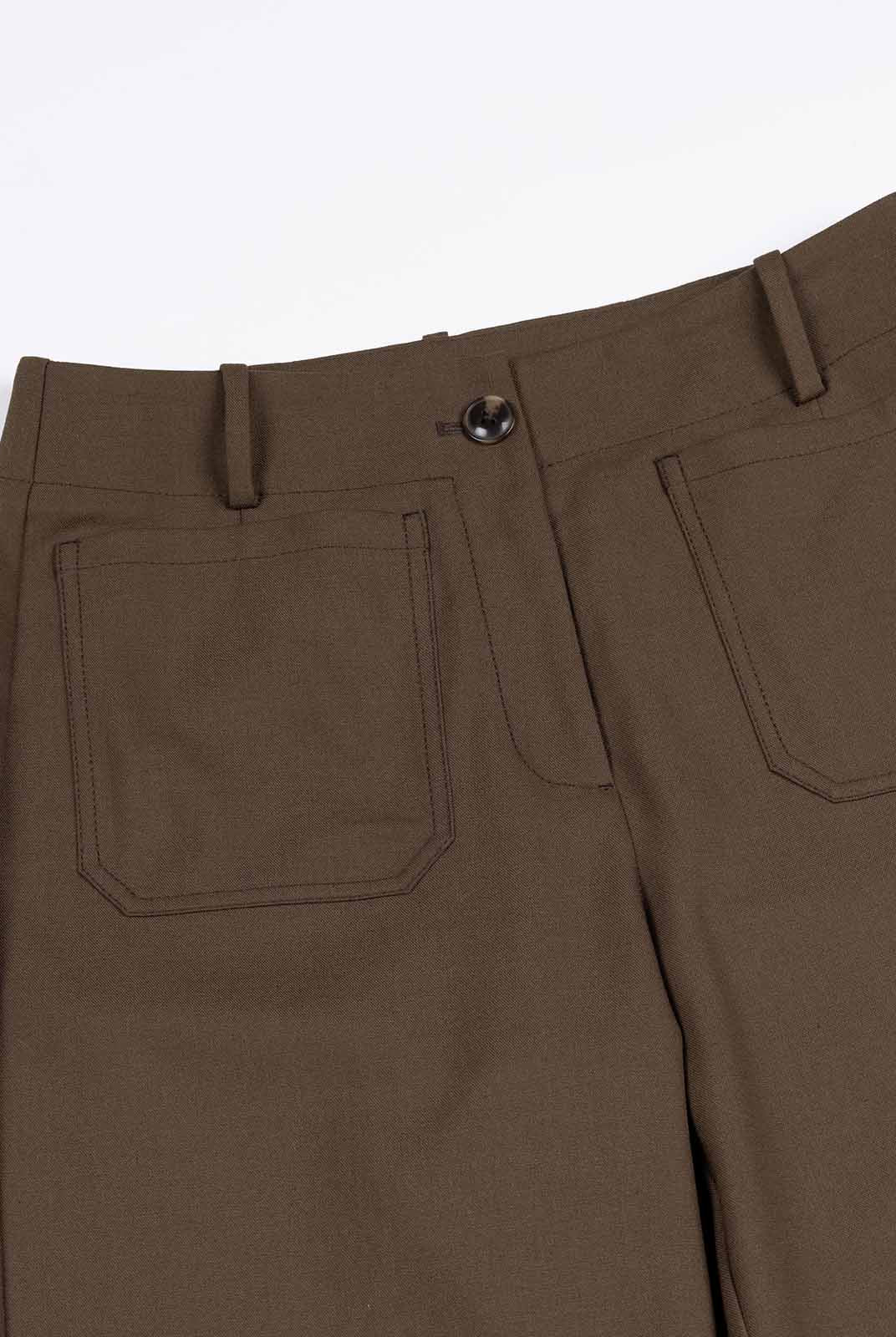 ASOBIO Cropped Mid-Rise Straight Leg Trousers