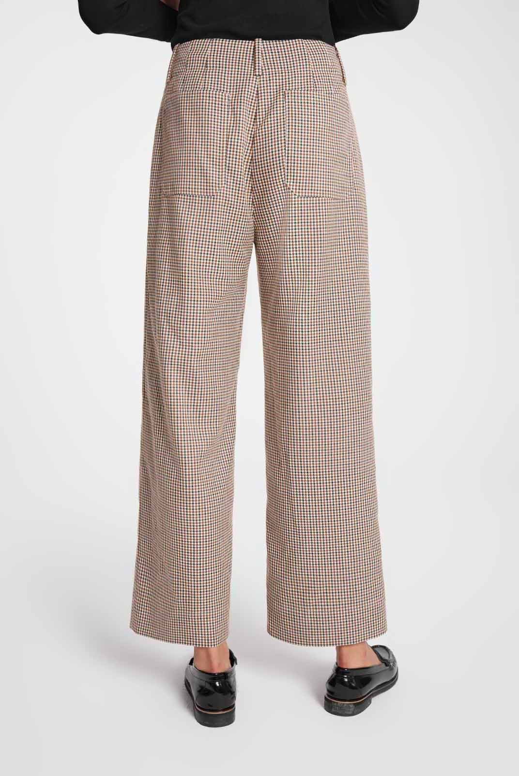 ASOBIO Cropped Mid-Rise Straight Leg Trousers