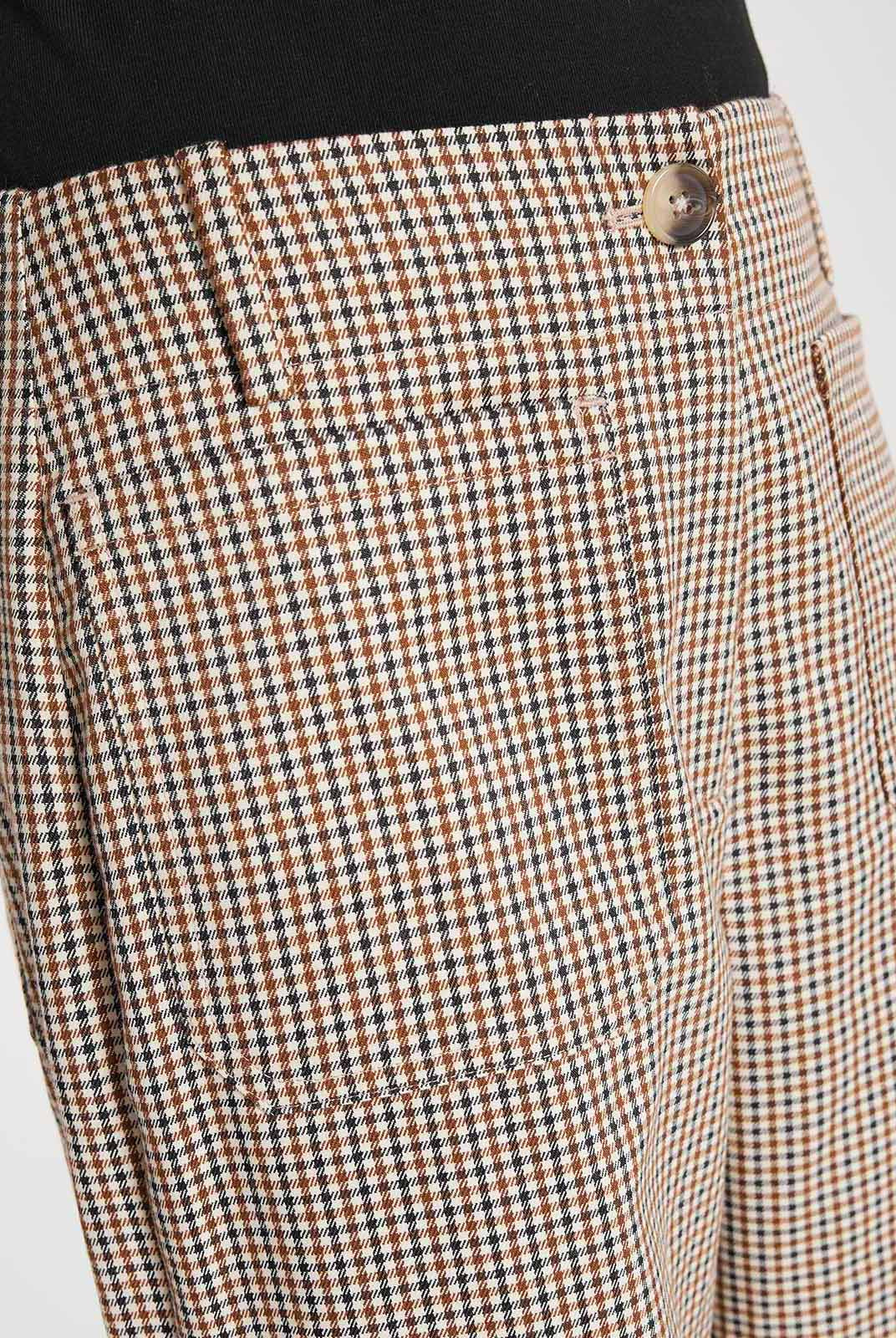 ASOBIO Cropped Mid-Rise Straight Leg Trousers