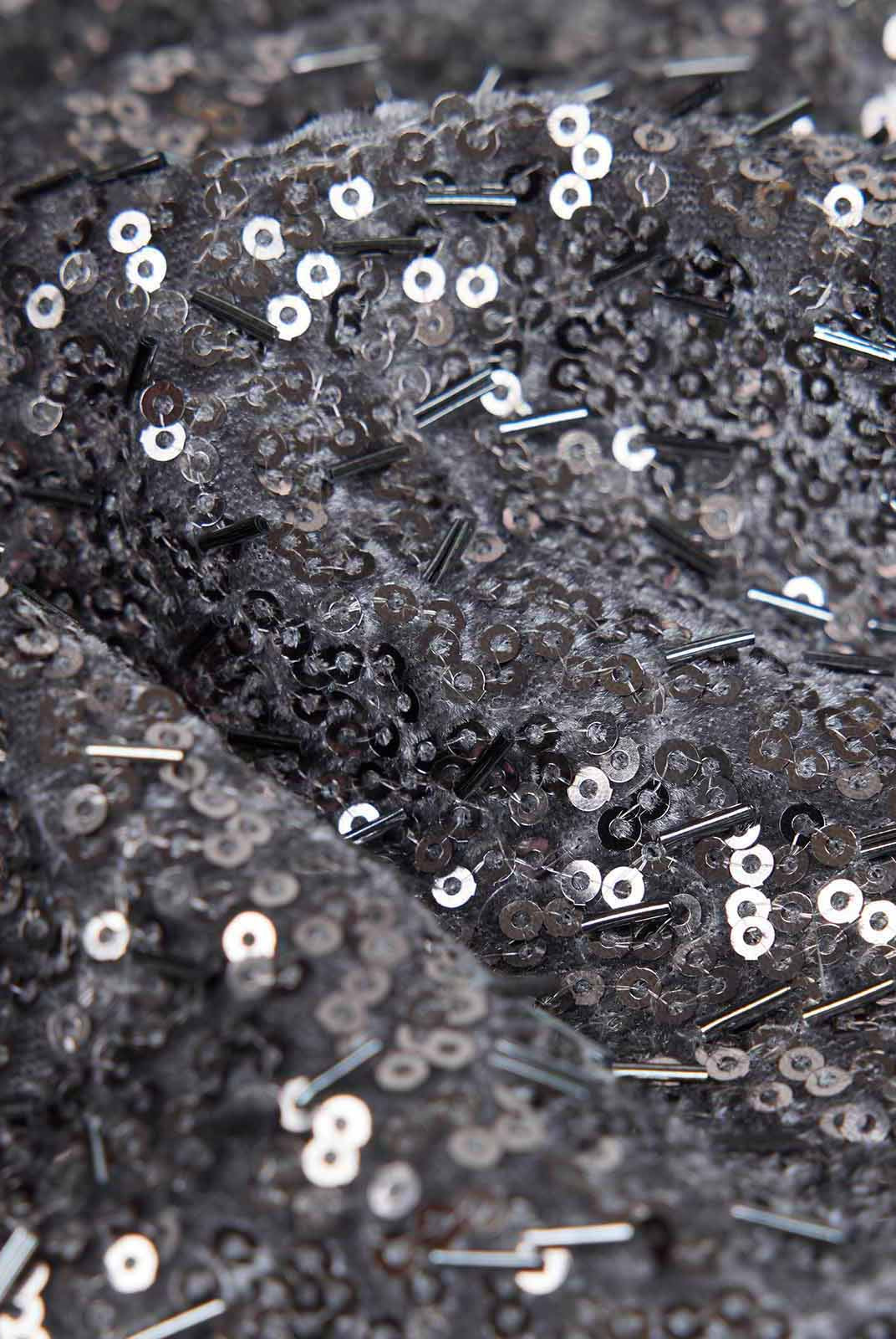 ASOBIO Sequin Sheer Maxi Skirt