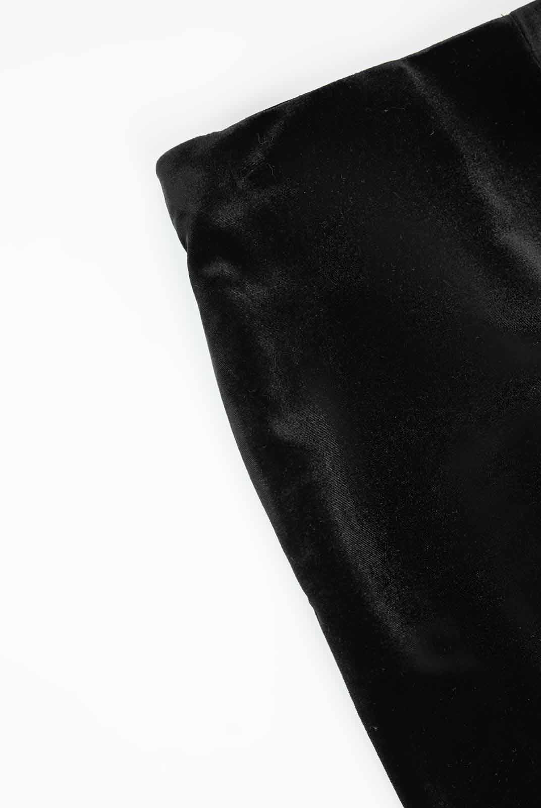 ASOBIO Stretch Velvet Straight-Leg Pull-On Pants