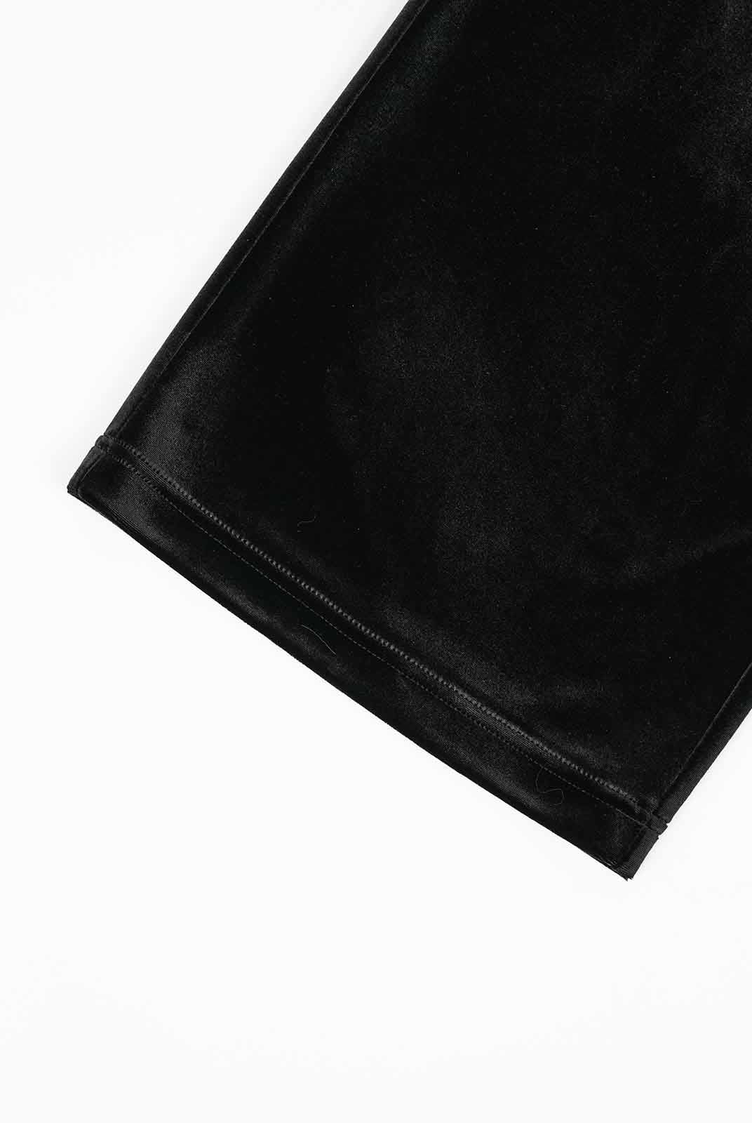 ASOBIO Stretch Velvet Straight-Leg Pull-On Pants