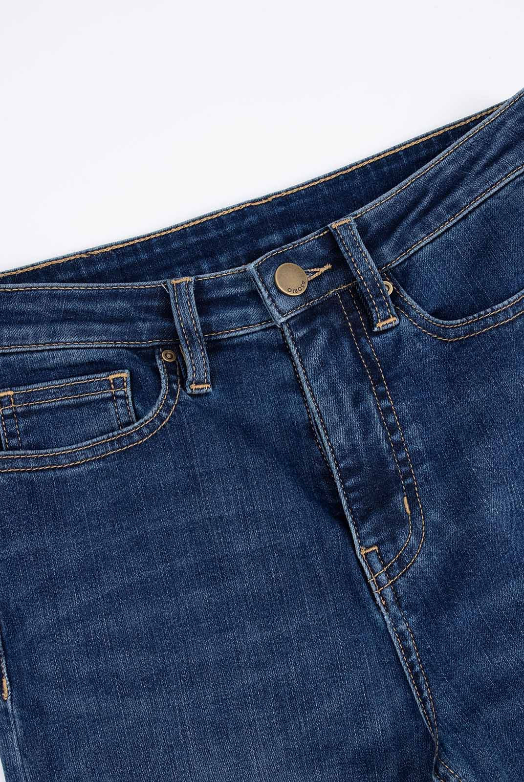 ASOBIO Mid-Rise Bootcut Crop Jean