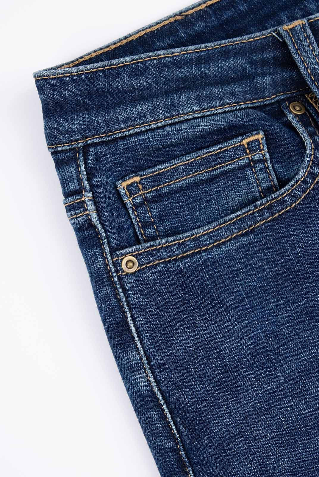 ASOBIO Mid-Rise Bootcut Crop Jean