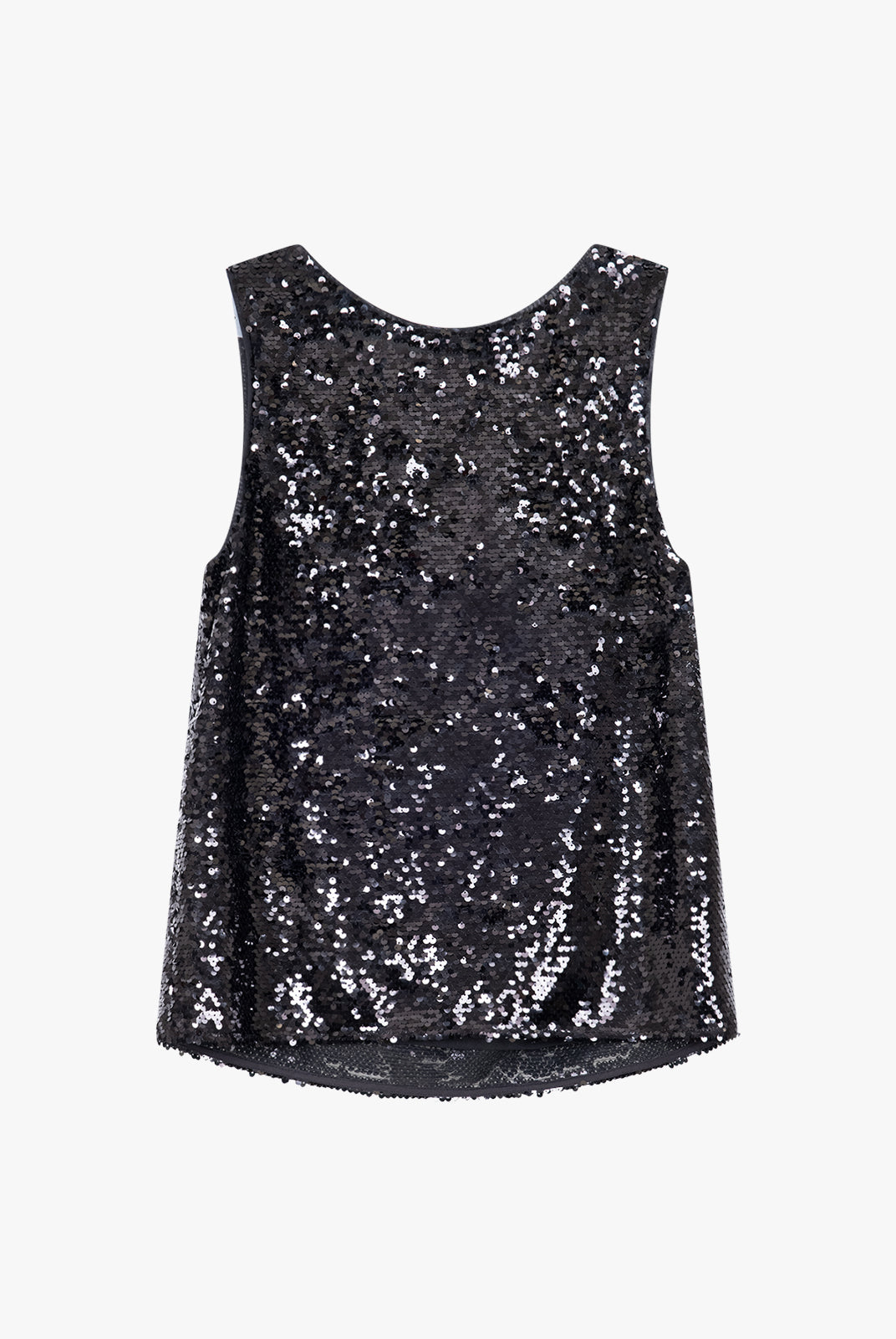 Sequined V-neck Tank Top