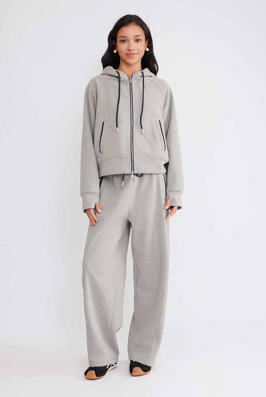 ASOBIO Brushed Cotton Fleece Sweatpants