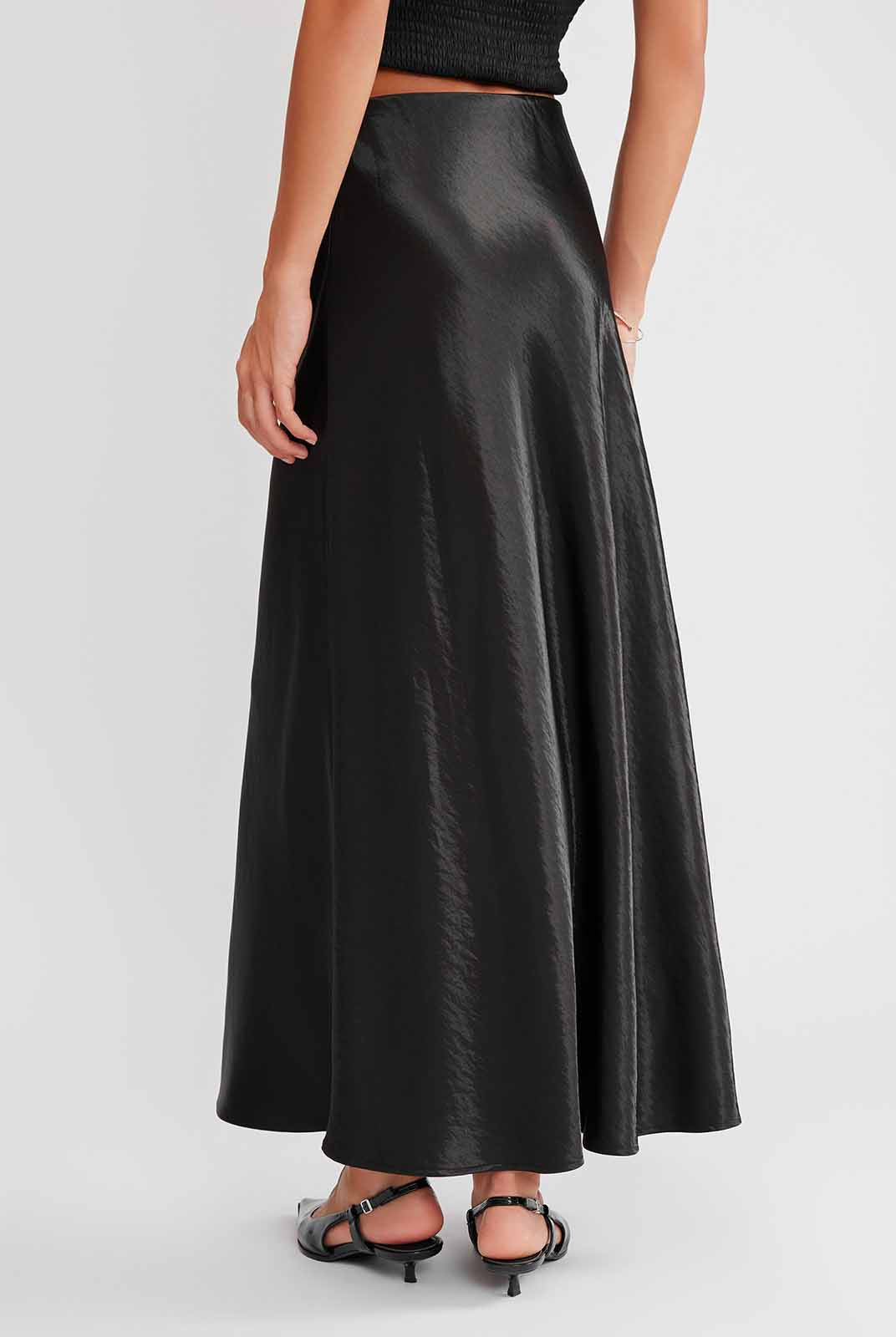 ASOBIO Satin Maxi Skirt