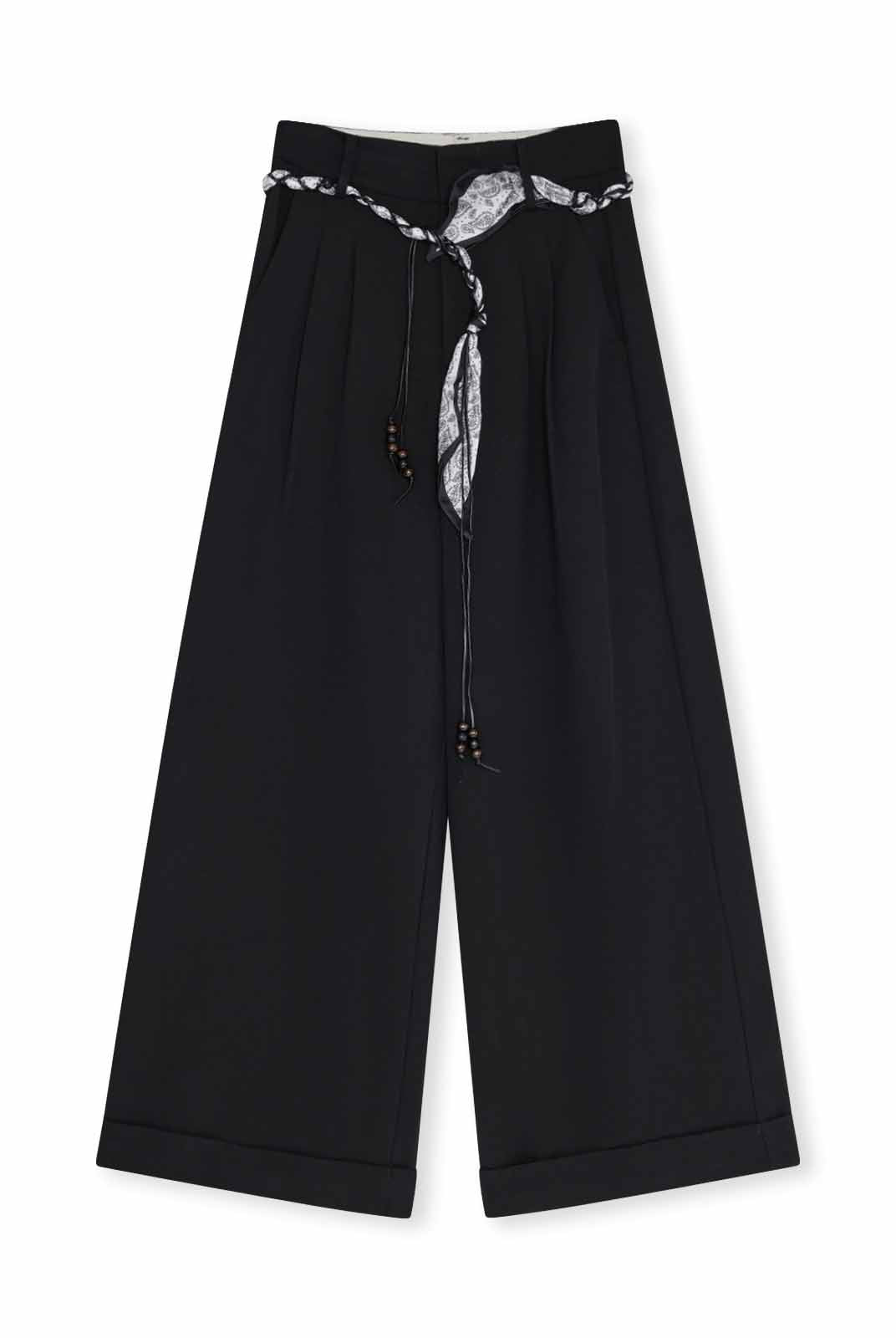 ASOBIO Pleated Straight-Leg Trousers
