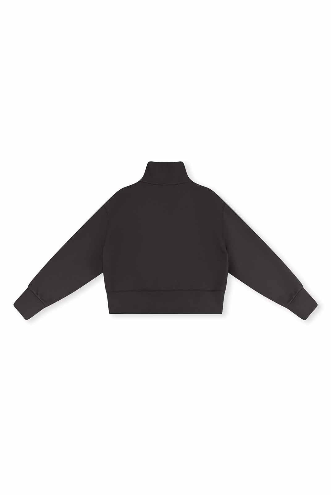 ASOBIO Stand-Collar Two-Way Zip Sweat Jacket