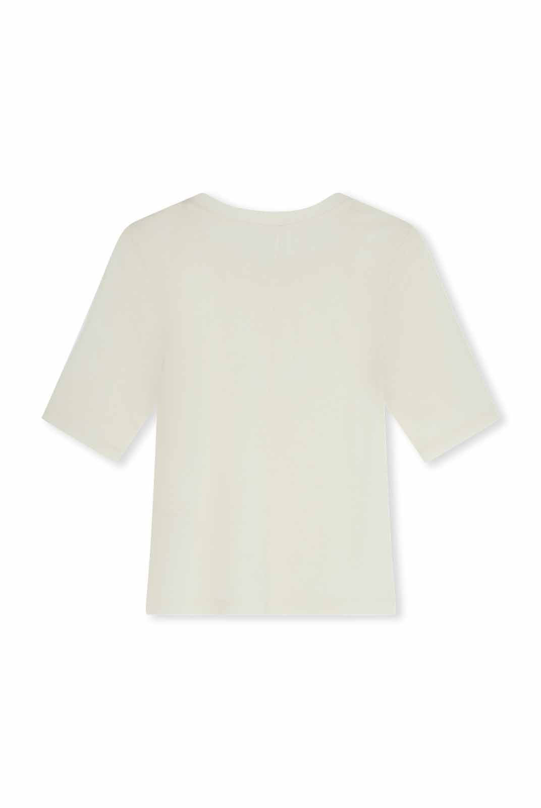 ASOBIO 100% Wool Cropped Knit T-Shirt & Scarf