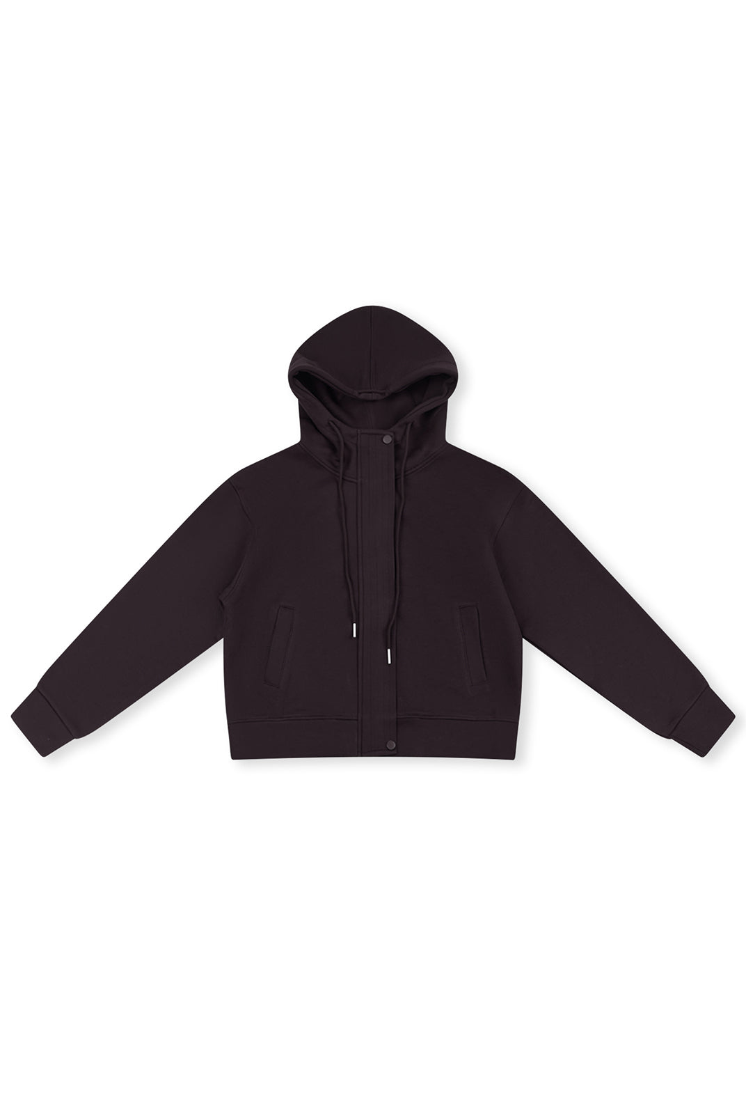 ASOBIO Hooded Drawstring Sweat Jacket