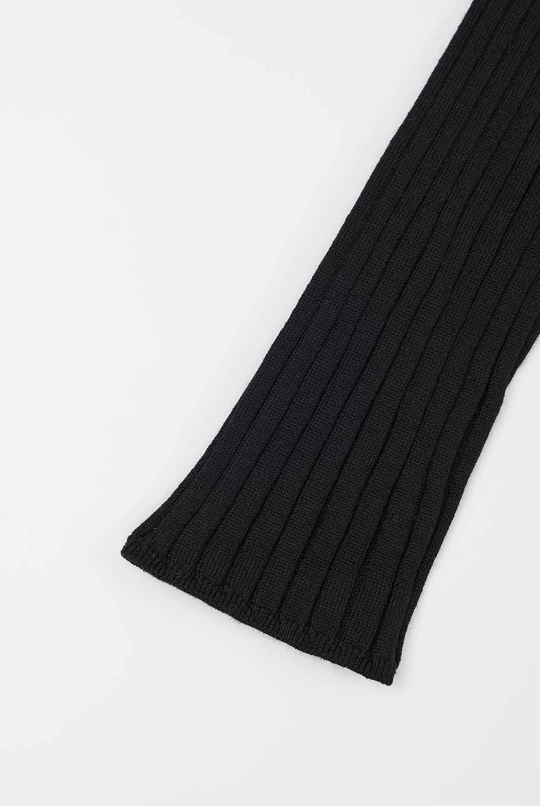 ASOBIO 100% Wool Ribbed V-Neck Pullover Sweater