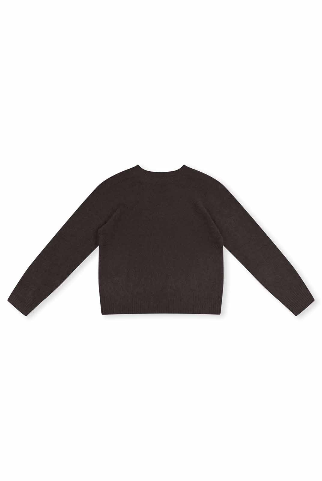 ASOBIO Wool-Cashmere Crewneck Pullover Sweater