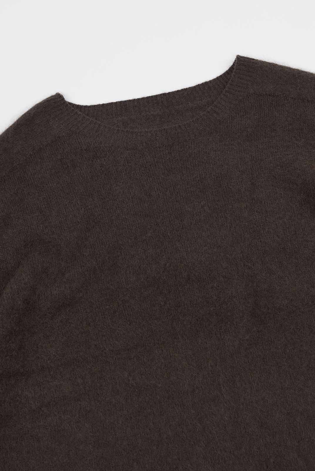 ASOBIO Wool-Cashmere Crewneck Pullover Sweater
