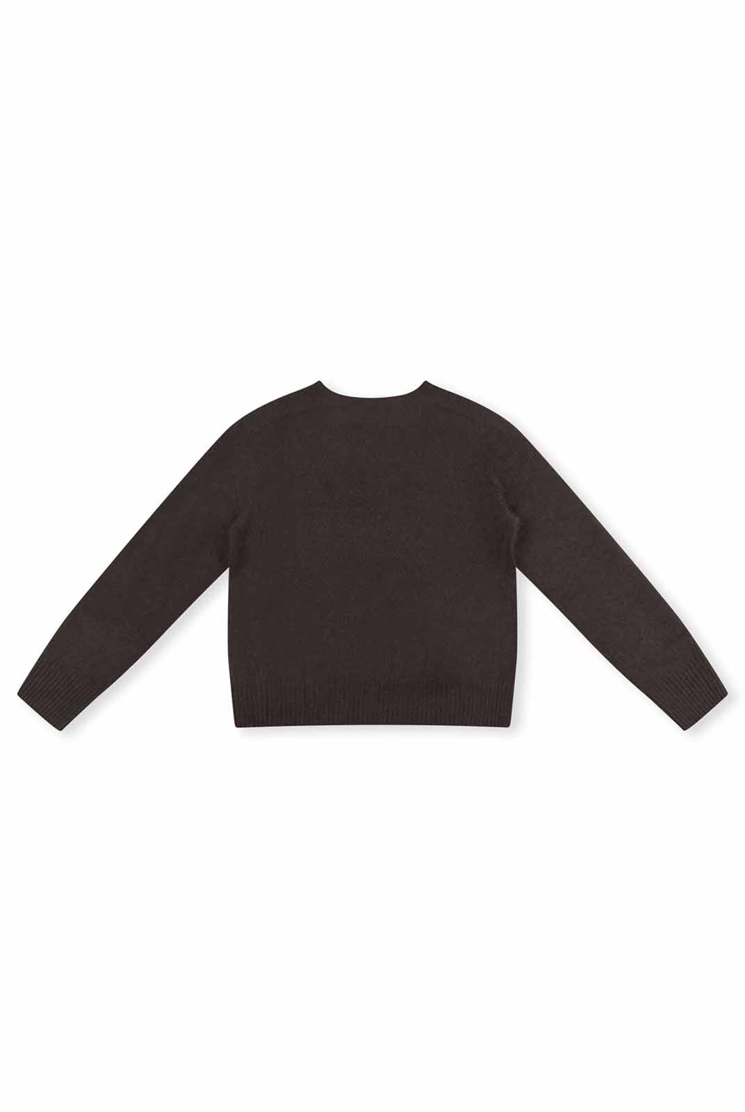 ASOBIO Wool-Cashmere Crewneck Pullover Sweater