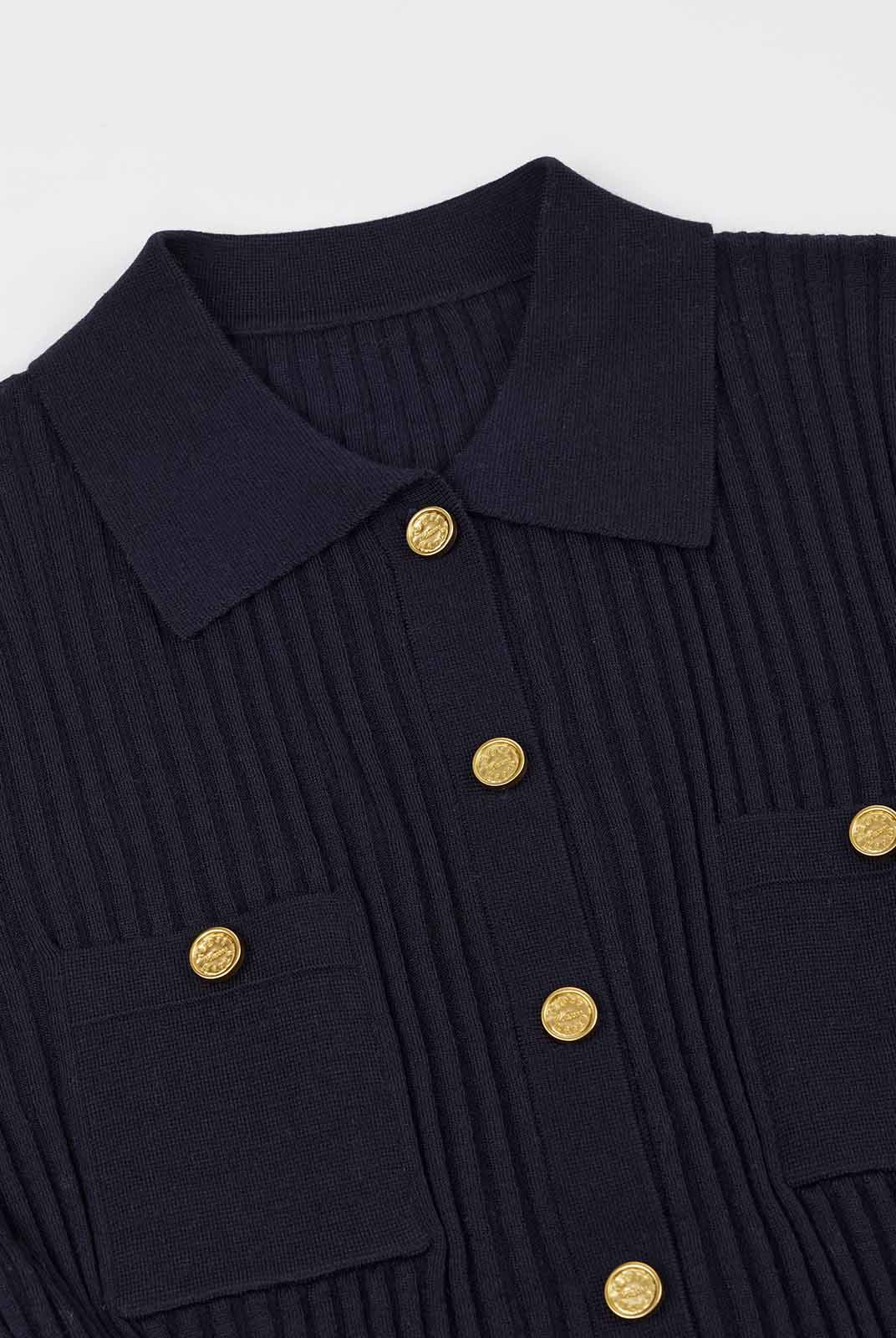 ASOBIO Ribbed Wool-Blend Cardigan