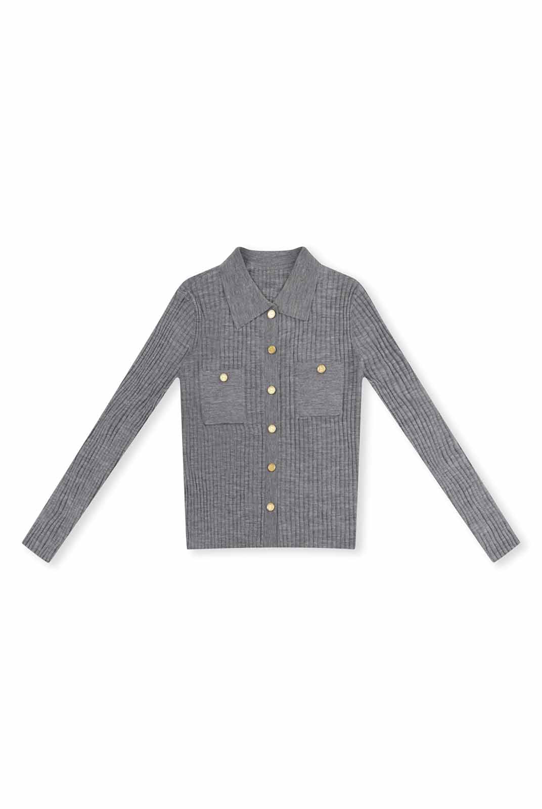 ASOBIO Ribbed Wool-Blend Cardigan