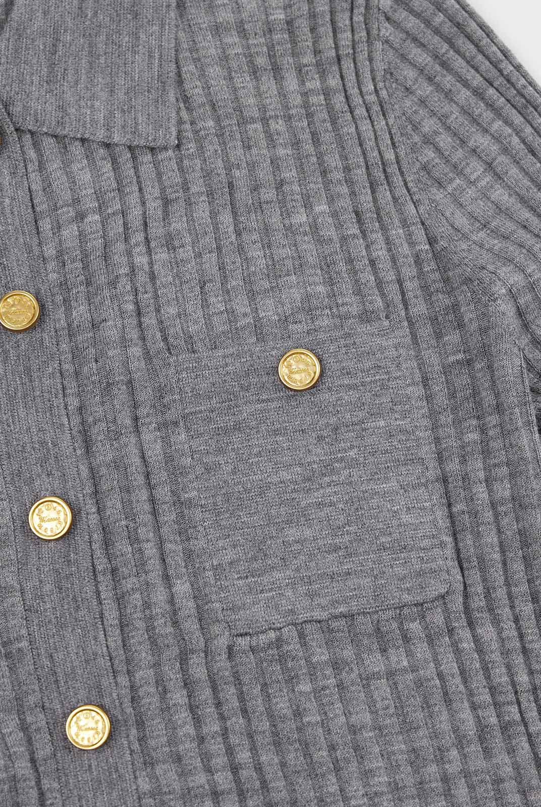 ASOBIO Ribbed Wool-Blend Cardigan