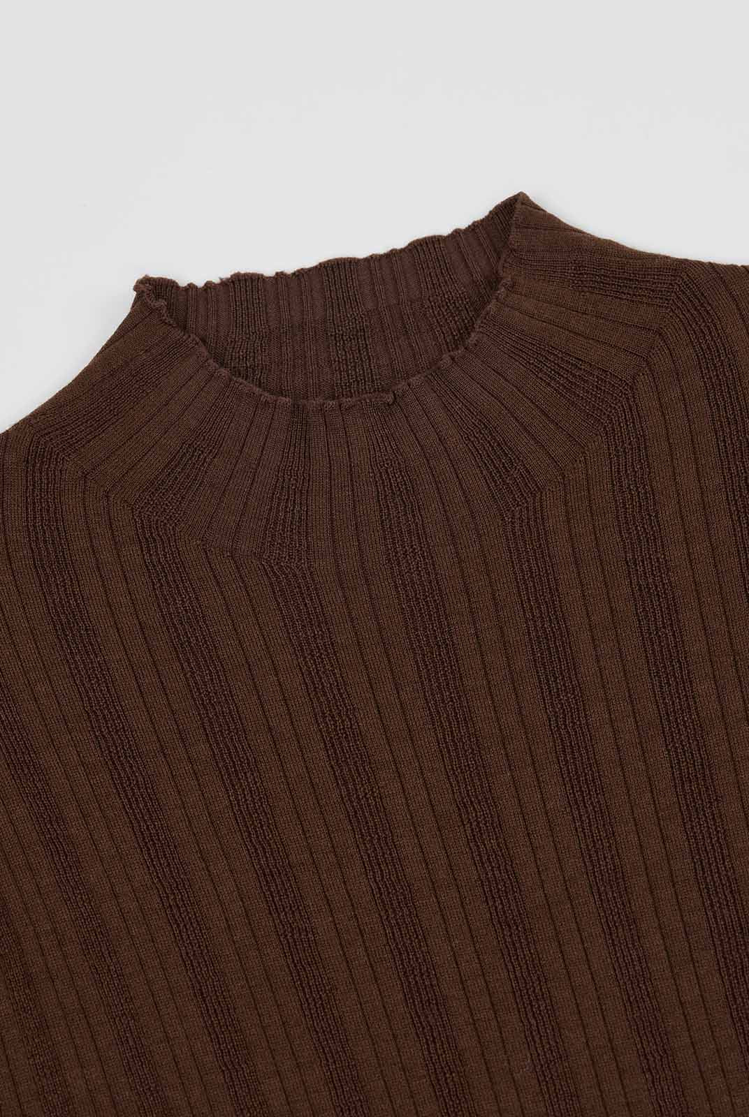 ASOBIO 100% Wool Ribbed Pullover Sweater