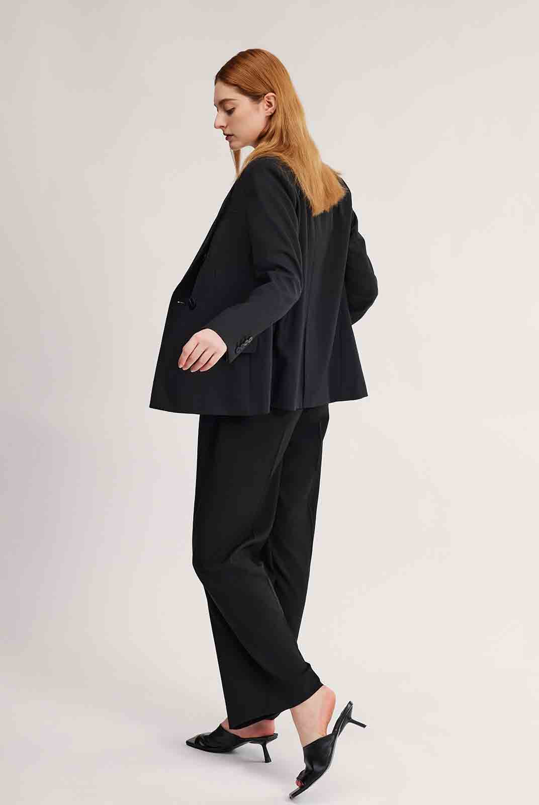 ASOBIO Slim Double-Breasted Blazer