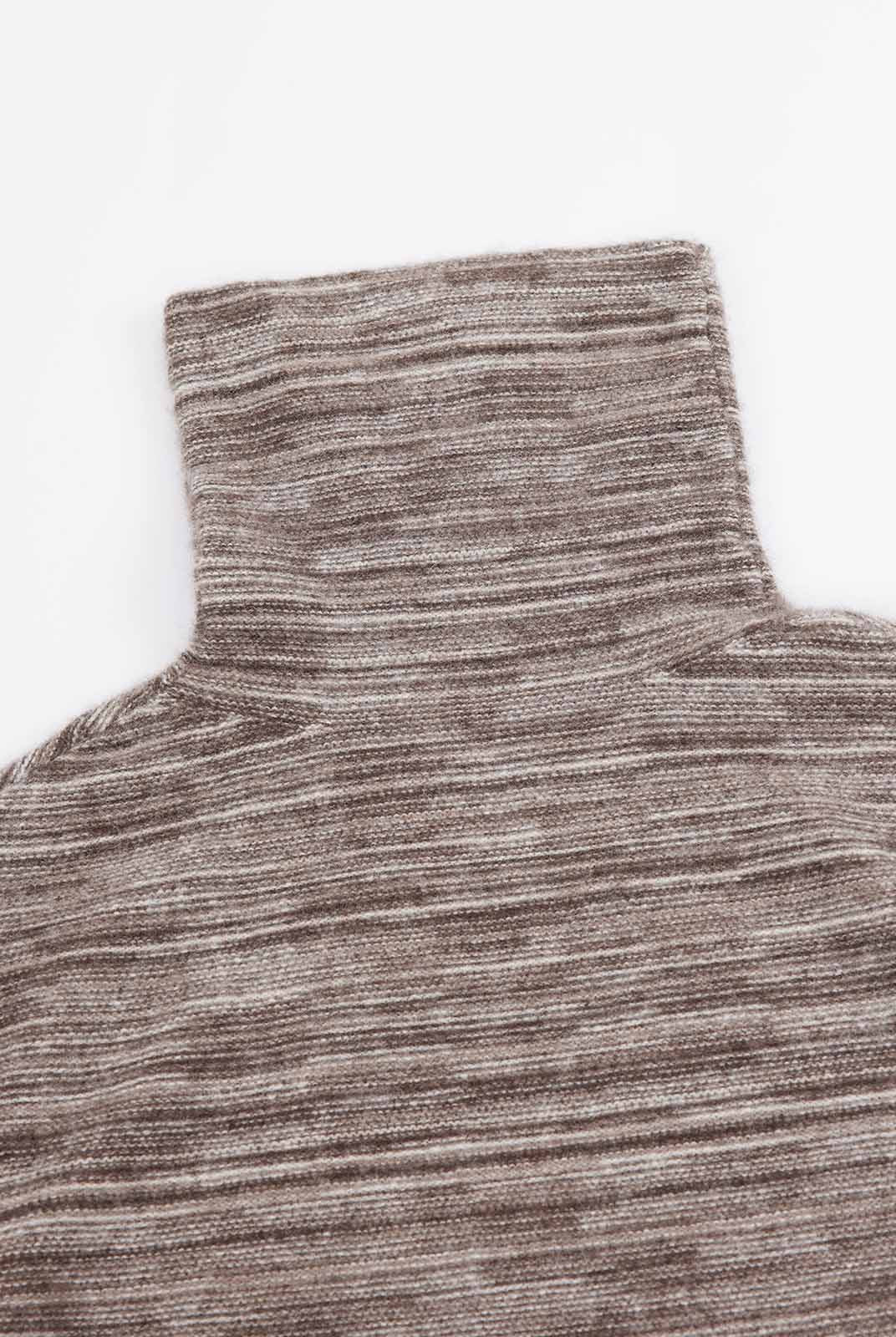 ASOBIO Yak Wool Blend Mélange Pullover Sweater