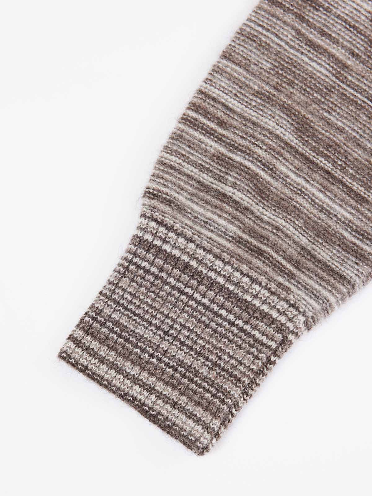 ASOBIO Yak Wool Blend Mélange Pullover Sweater