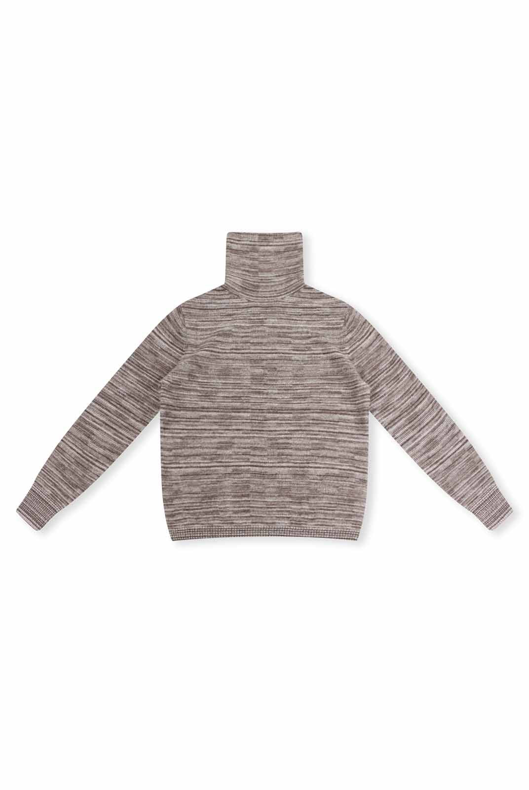 ASOBIO Yak Wool Blend Mélange Pullover Sweater
