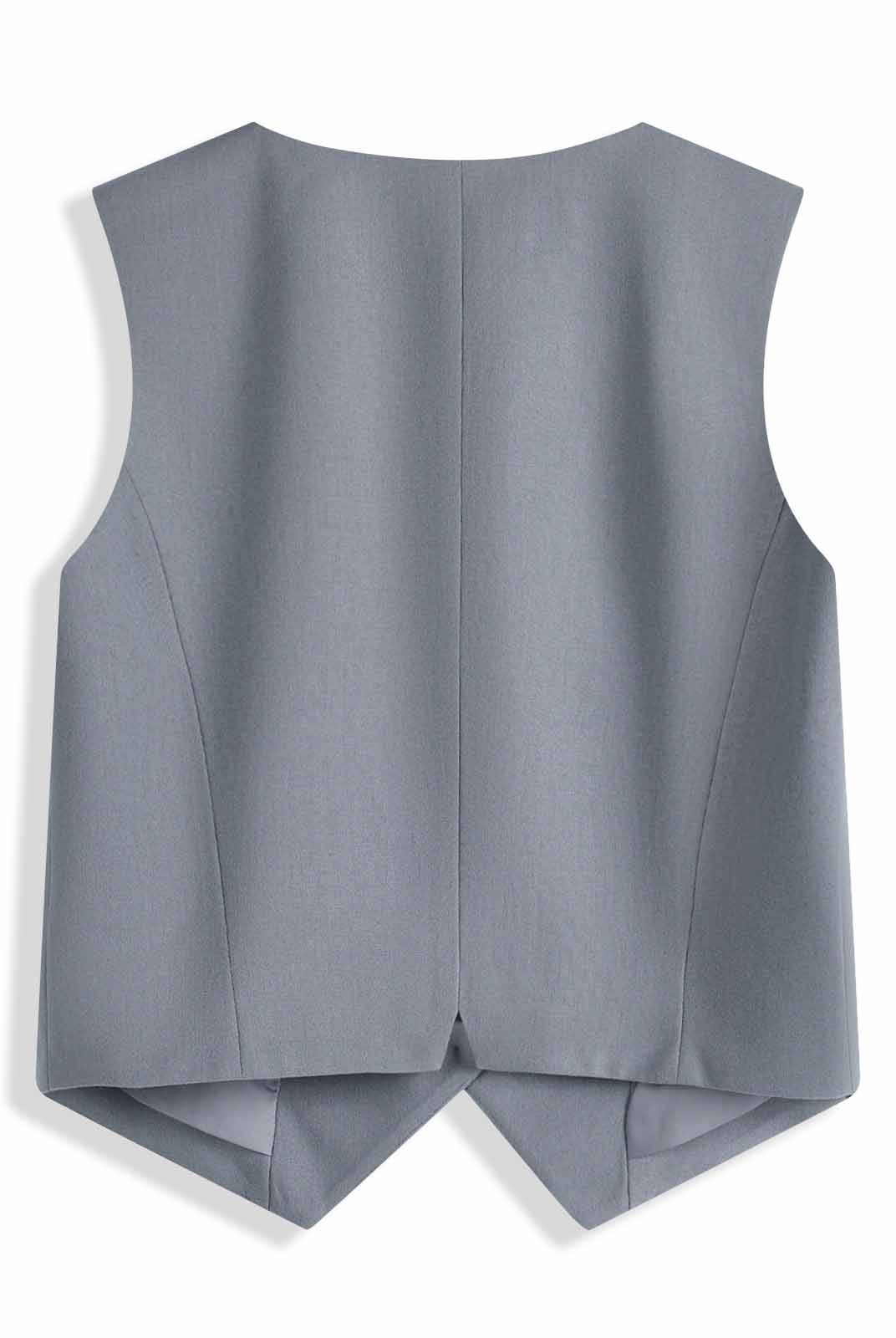 ASOBIO Slim-Fit Wool Blend Button-Up Suit Vest