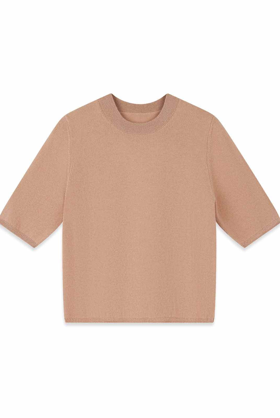 ASOBIO Lightweight 100% Wool Crewneck Top