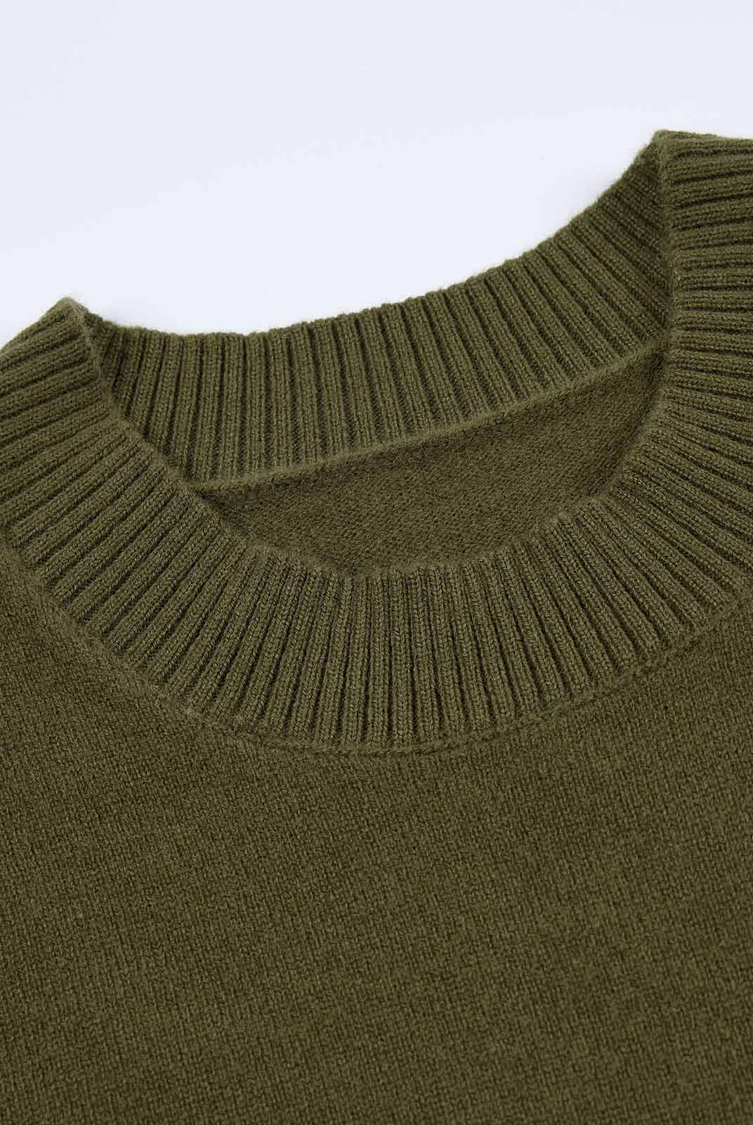 ASOBIO Lightweight 100% Wool Crewneck Top