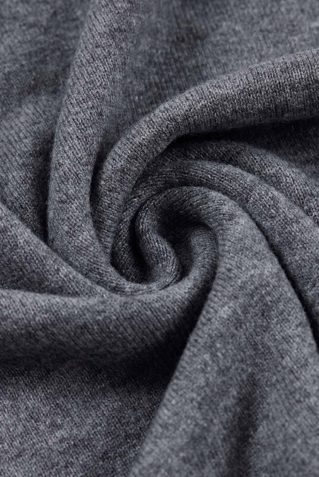 ASOBIO Lightweight 100% Wool Crewneck Top